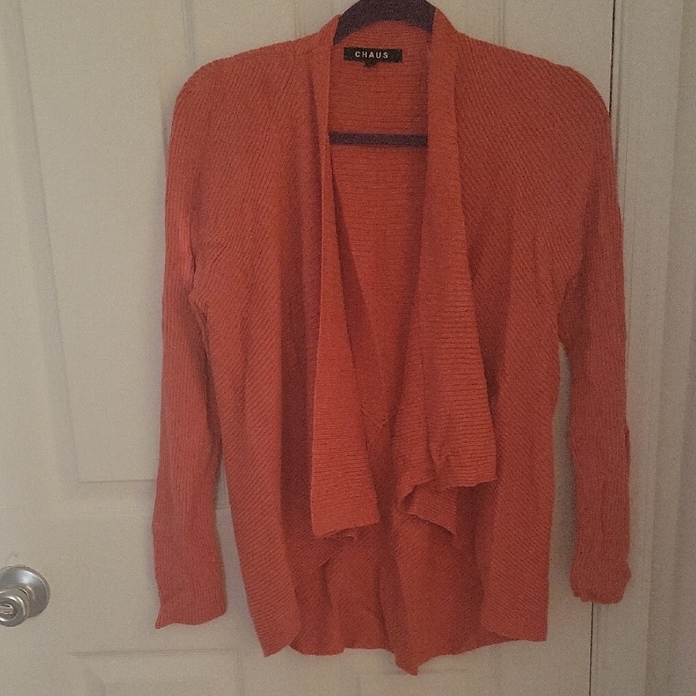 Chaus‎ Women's Vibrant Orange Cardigan